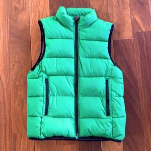 Green Gap Kids puffer vest size Large